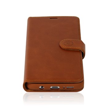Genuine Leather Book Case iPhone 11 pro Max Licht bruin