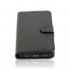 Echt Leren Book Case iPhone 5S/SE Zwart