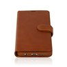 Genuine Leather Book Case Samsung Galaxy S7 Edge light brown