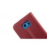 Genuine Leather Bookcase Samsung Galaxy S6 Rood