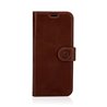 Genuine Leather Book Case iPhone X/XS dark brown