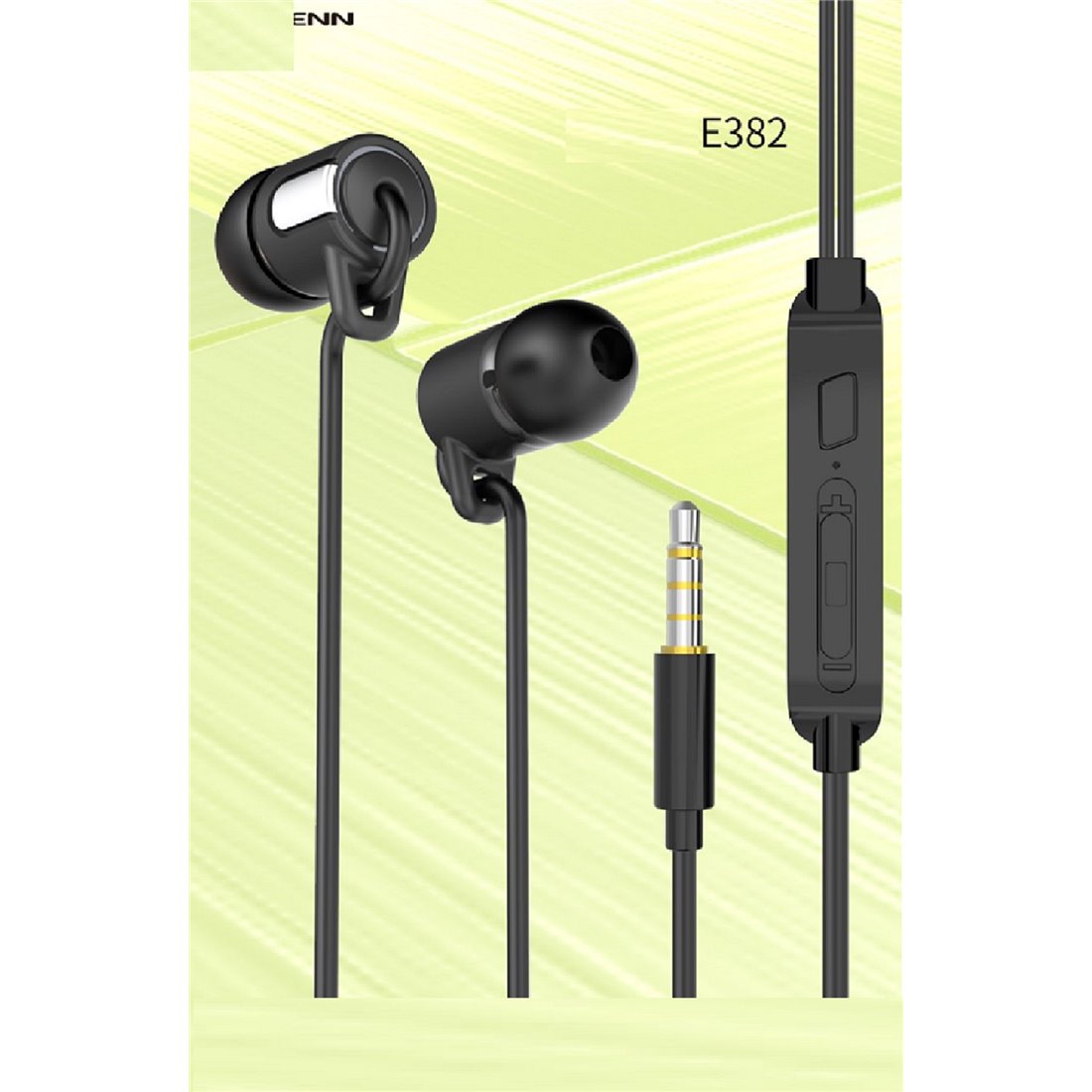 Aiersenn E382 Earphones Music and calls Black
