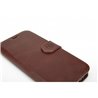 Genuine Leather Book Case for Samsun Galaxy S20 Ultra Dark brown