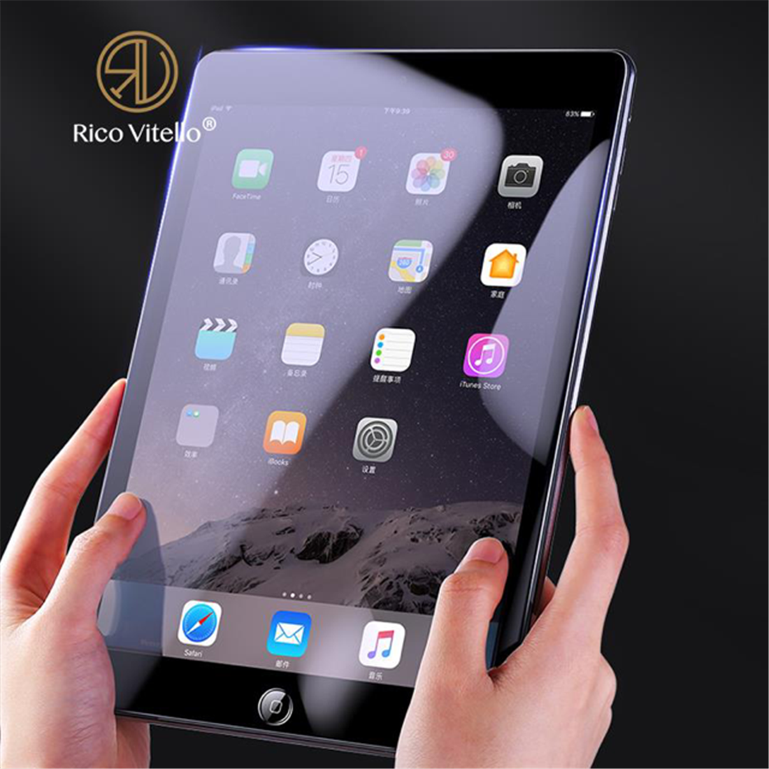 RV Transparant Screenprotector gehard glas voor Ipad pro