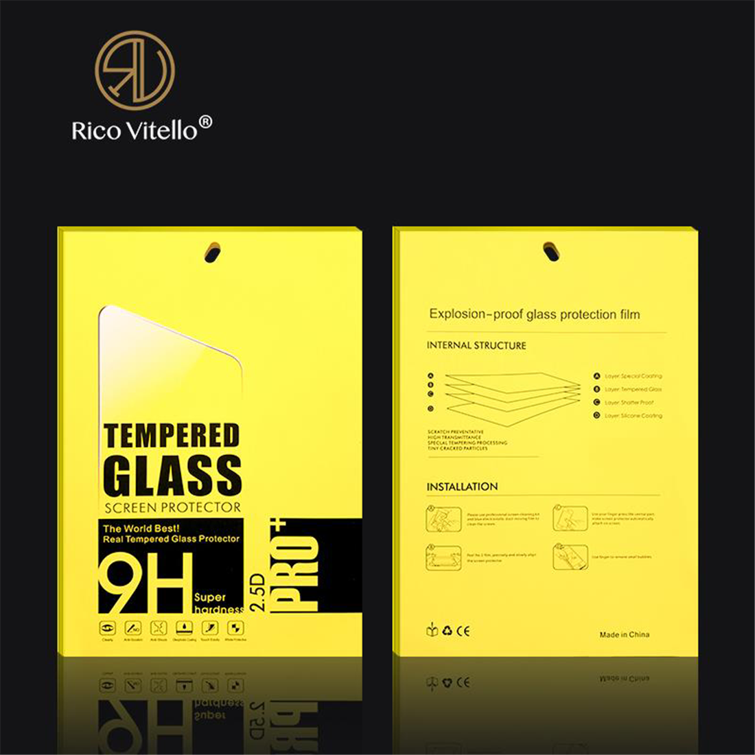 RV transparent screen protector temperend glas for ipad pro 10.5 2019