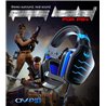 Stereo Gaming headphone OV- P10 Zwart-Blauw