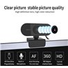 Webcam USB2.0 Ultra high speed plus and play Black