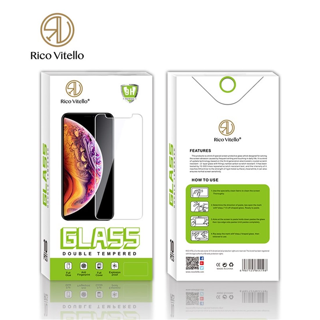 Samsung A40 Screenprotector transparant