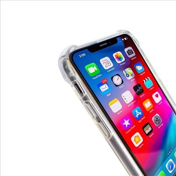 Anti-shock slicone back cover voor iphone X/XS Max Transparent