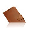 Genuine Leather Book Case iPhone 12 (pro) Light brown
