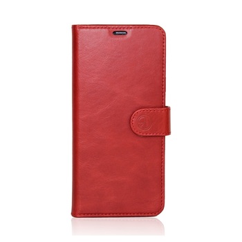 Genuine Leather Book Case iPhone 12 (pro) Red