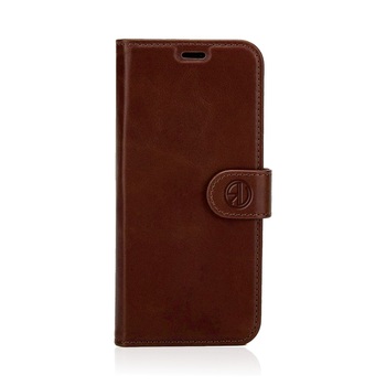 Genuine Leather Book Case iPhone 12 mini Dark brown