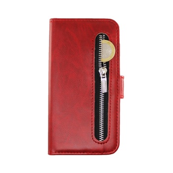 RV rits Wallet Case voor Galaxy S10 rood