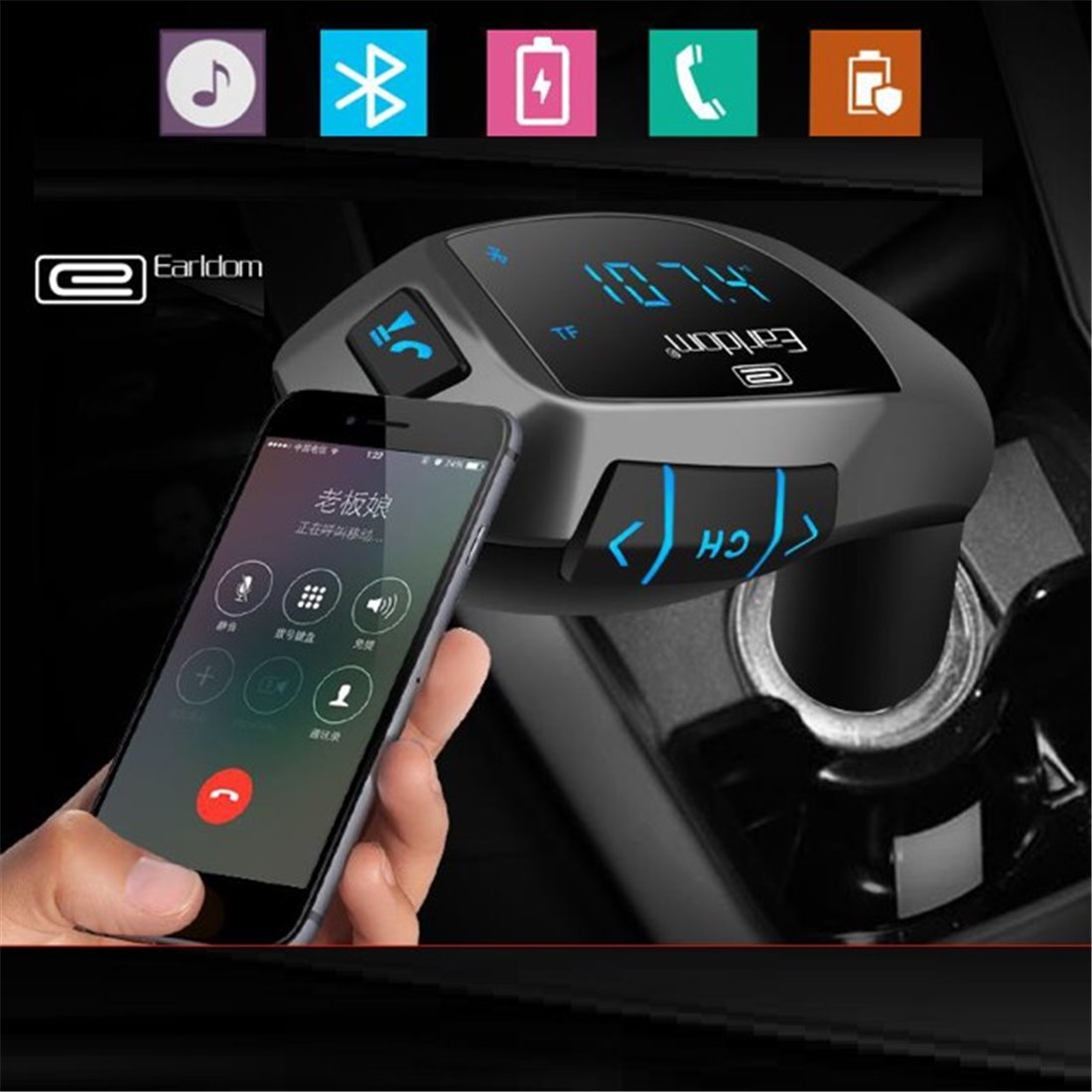 Bluetooth Mp3 Player Usb Car Charger