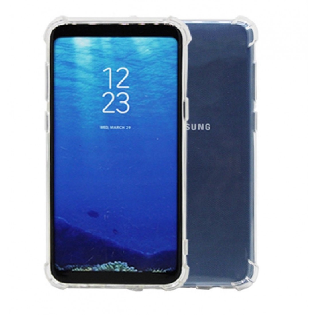 Regenjas Parameters schending Samsung Galaxy Note 8 silicone Doorzichtig Back cover Telefoonhoesje