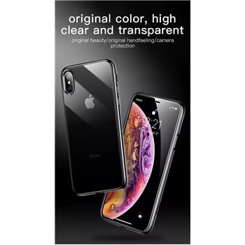 Zachte jane serie met zwarte rand voor iphone XS Max