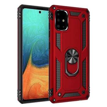 Samsung Galaxy A51 5G Plastic Red Back Cover - Solid ring