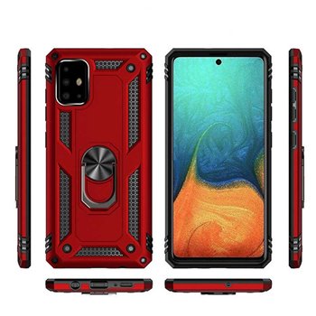 Samsung Galaxy A51 5G Plastic Red Back Cover - Solid ring