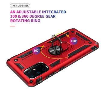 Samsung Galaxy A71 5G Plastic Red Back Cover - Solid ring