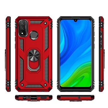 Huawei Huawei P smart 2020 Plastic Red Back Cover - Solid ring