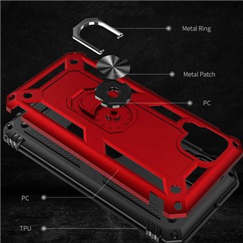 Huawei Huawei P 40 lite Plastic Red Back Cover - Solid ring