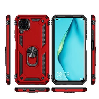 Huawei Huawei P 40 lite Plastic Red Back Cover - Solid ring