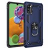 Samsung Galaxy A41 Plastic Blue Back Cover - Solid ring