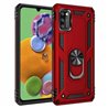 Samsung Galaxy A41 Plastic Red Back Cover - Solid ring