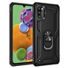 Samsung Galaxy A41 Plastic Black Back Cover - Solid ring