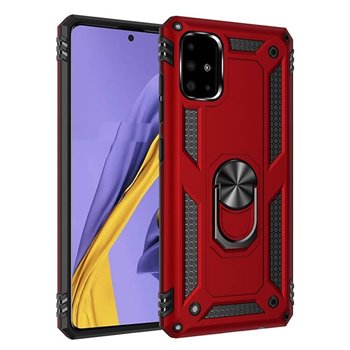 Samsung Galaxy A31 Plastic Red Back Cover - Solid ring
