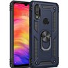 Samsung Galaxy A30 Kunststof Blauw Back Cover Telefoonhoesje - Stevige ring