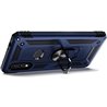 Samsung Galaxy A30 Kunststof Blauw Back Cover Telefoonhoesje - Stevige ring