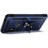 Samsung Galaxy A20 Plastic Blue Back Cover - Solid ring