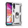 Samsung Galaxy A20S Plastic Silver Back Cover - Solid ring