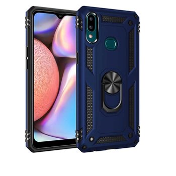 Samsung Galaxy A10S Plastic Blue Back Cover - Solid ring