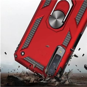 Samsung Galaxy M20 Plastic Red Back Cover - Solid ring