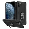 Apple iPhone 12 pro max Plastic Black Back Cover - Solid ring