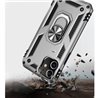Apple iPhone 12 Mini Plastic Silver Back Cover - Solid ring