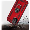 Apple iPhone 12 Mini Plastic Red Back Cover - Solid ring