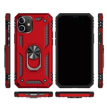 Apple iPhone 11 Plastic Red Back Cover - Solid ring