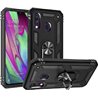 Apple iPhone Xs Max Plastic Black Back Cover - Solid ring