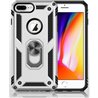Apple iPhone 7/8 Plus Plastic Silver Back Cover - Solid ring