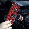 Apple iPhone 6/6S plus Plastic Red Back Cover - Solid ring