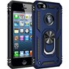 Apple iPhone 5S/5SE Plastic Blue Back Cover - Solid ring