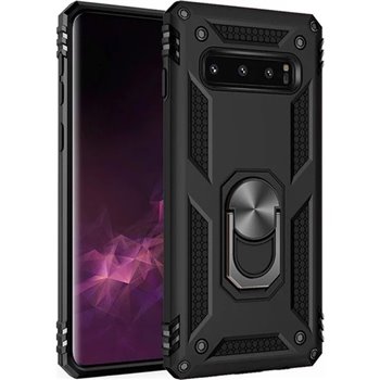 Samsung Galaxy S10 Plus Plastic Black Back Cover - Solid ring