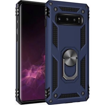 Samsung Galaxy S10 Plastic Blue Back Cover - Solid ring