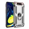 Samsung Galaxy A80/A90 Plastic Silver Back Cover - Solid ring