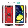 Samsung Galaxy A80/A90 Kunststof Rood Back Cover Telefoonhoesje - Stevige ring