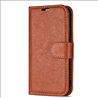 Samsung Galaxy S21 Ultra Leatherette Brown Book Case - L