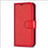 Samsung Galaxy A12 Leatherette Red Book Case - L